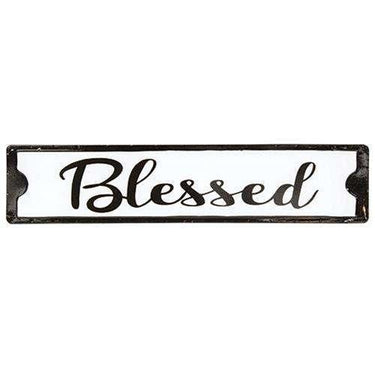 Blessed Black and White Street Sign - The Fox Decor